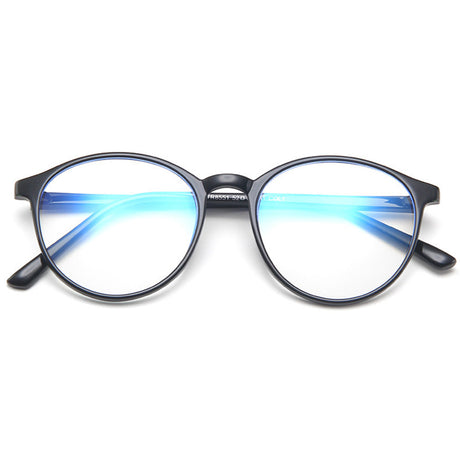 Techsuit Anti-Blue Light Glasses Reflex TR90 (F8551-C2), Round, Nisipiu Black