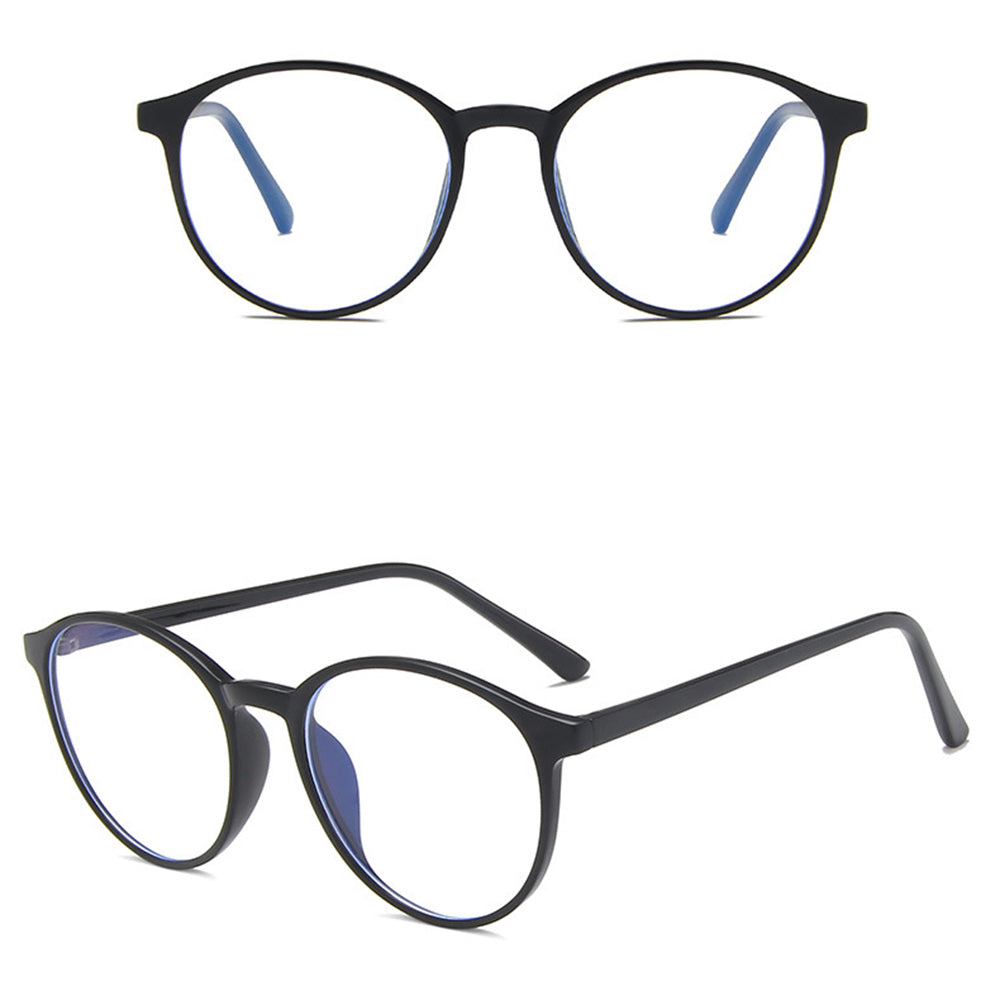 Techsuit Anti-Blue Light Glasses Reflex TR90 (F8551-C2), Round, Nisipiu Black