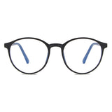 Techsuit Anti-Blue Light Glasses Reflex TR90 (F8551-C2), Round, Nisipiu Black