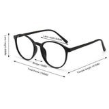 Techsuit Anti-Blue Light Glasses Reflex TR90 (F8551-C2), Round, Nisipiu Black