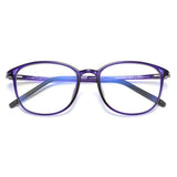 Techsuit Anti-Blue Light Glasses Reflex PC (F2822) kerek lila szemüveg