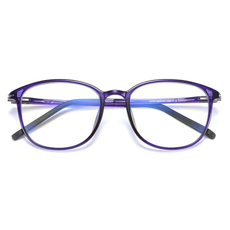 Techsuit Anti-Blue Light Glasses Reflex PC (F2822) kerek lila szemüveg