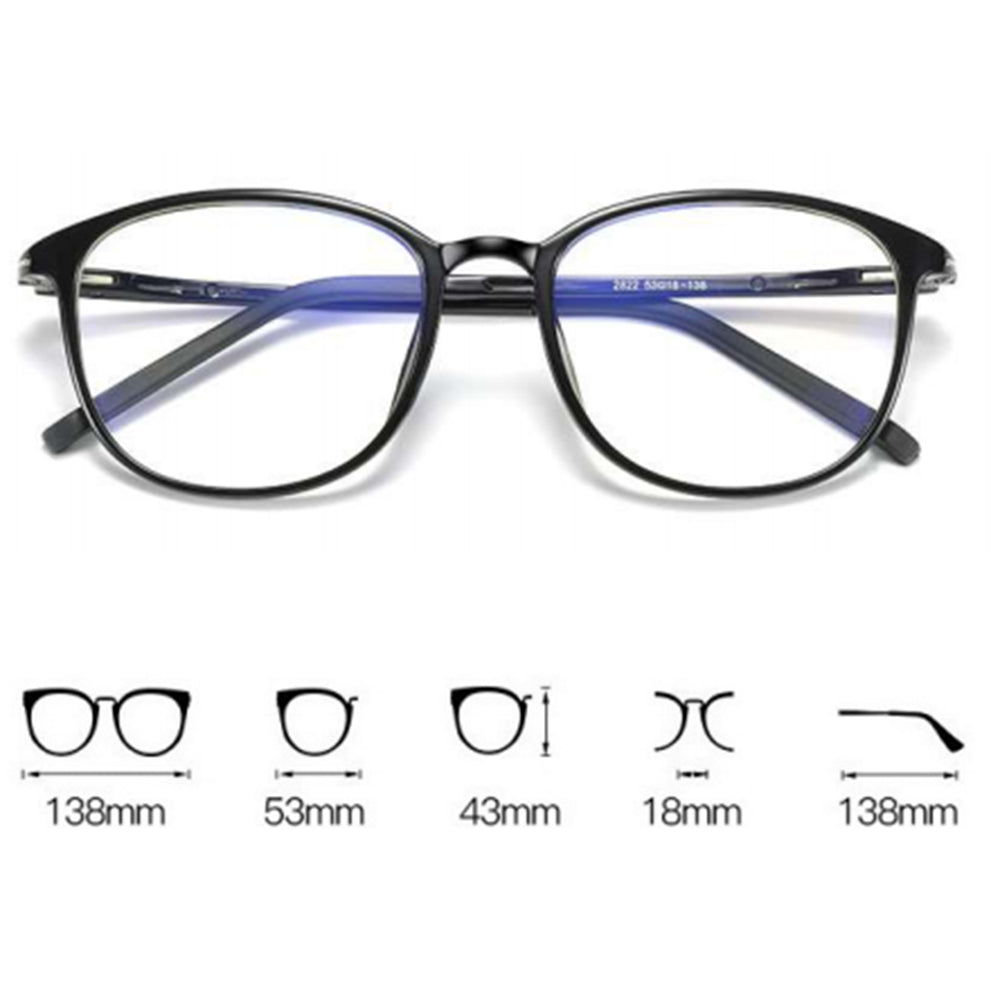 Techsuit Anti-Blue Light Glasses Reflex PC (F2822) kerek lila szemüveg