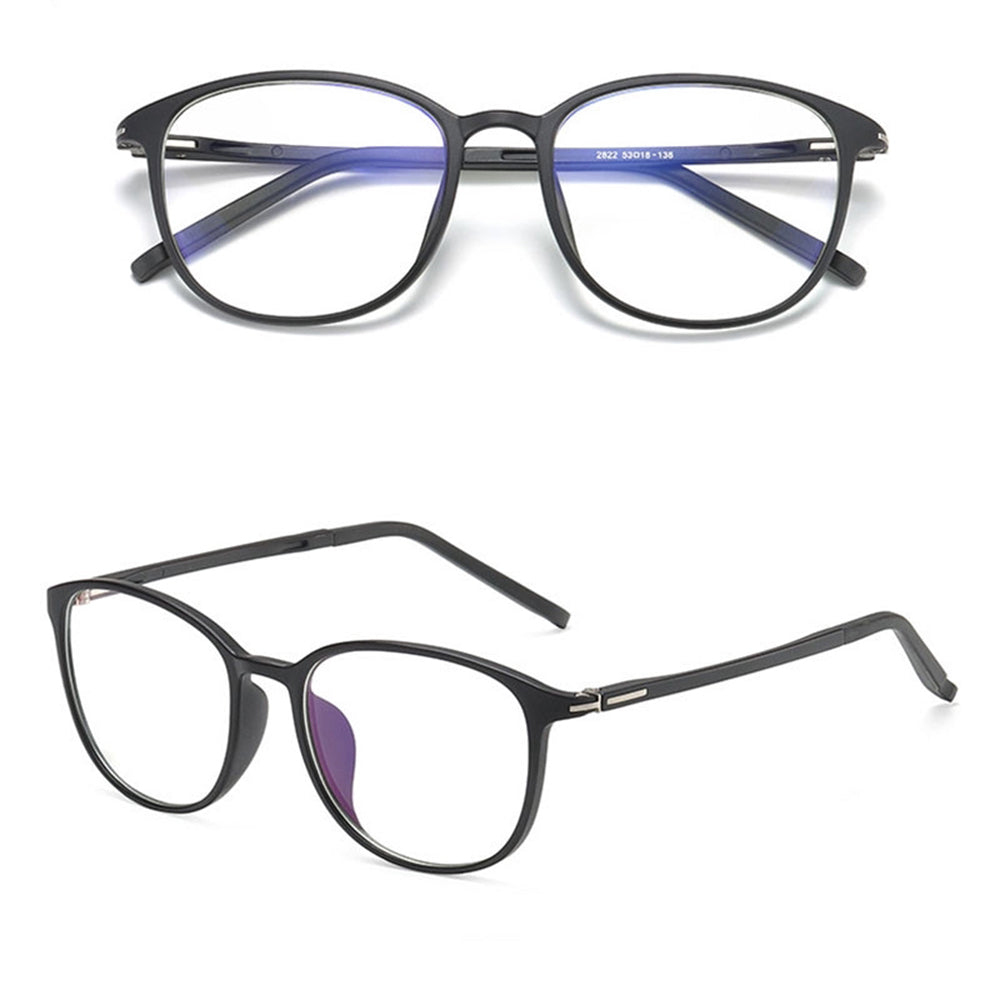 Techsuit Anti-Blue Light Glasses Reflex PC (F2822), Round, Nisipiu Black