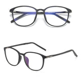 Techsuit Anti-Blue Light Glasses Reflex PC (F2822), Round, Nisipiu Black