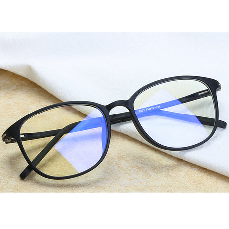 Techsuit Anti-Blue Light Glasses Reflex PC (F2822), Round, Nisipiu Black