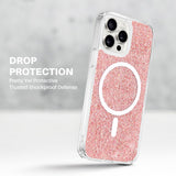 Husa de protectie Techsuit Sparkly Glitter MagSafe compatibil cu iPhone 16 Plus, Mov