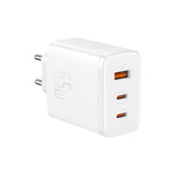 Incarcator Baseus (P10152301213-00), 2x Type-C + USB, 65W, Alb
