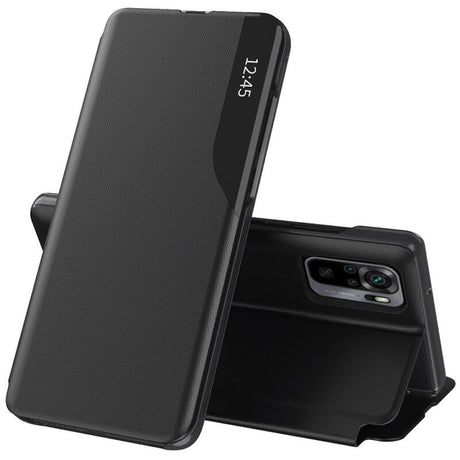 Husa de protectie Techsuit eFold Series compatibil cu Xiaomi Redmi Note 10 4G / Note 10S / Poco M5s, Negru