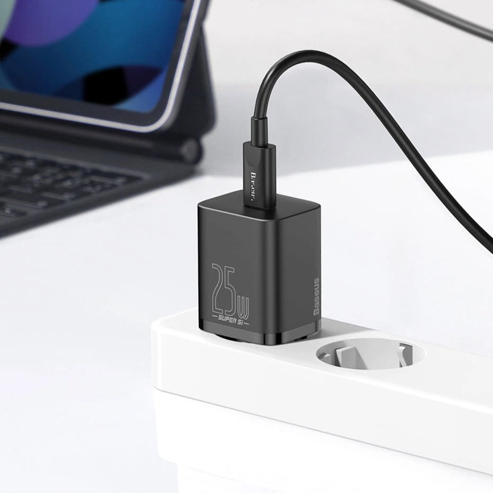 Incarcator Baseus (CCSP020101), USB-C, 25W, Negru