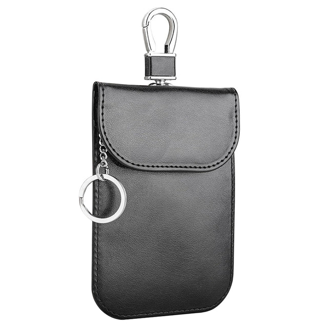 Husa de protectie Techsuit RFID Anti-Theft (AF2) compatibil cu for Cards & Keys, PU Leather, EMF Blocker, Negru