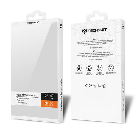 Husa de protectie Techsuit Carbonite FiberShell compatibil cu Xiaomi Poco F6, Stealth Gray