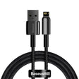 Cablu Baseus Tugsten Gold (CALWJ-01), USB to Lightning, 2.4A, 1m, Negru