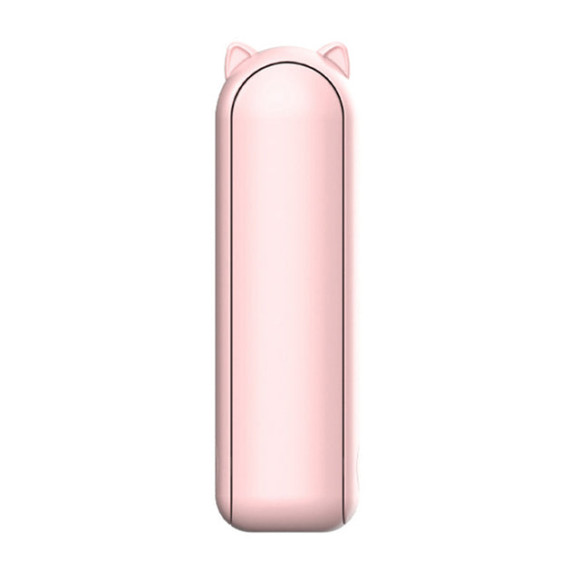 Techsuit Mini Portable Hand Fan (HZ001), 2000mAH, USB Rechargeable, 3 Speeds Adjustable, Roz