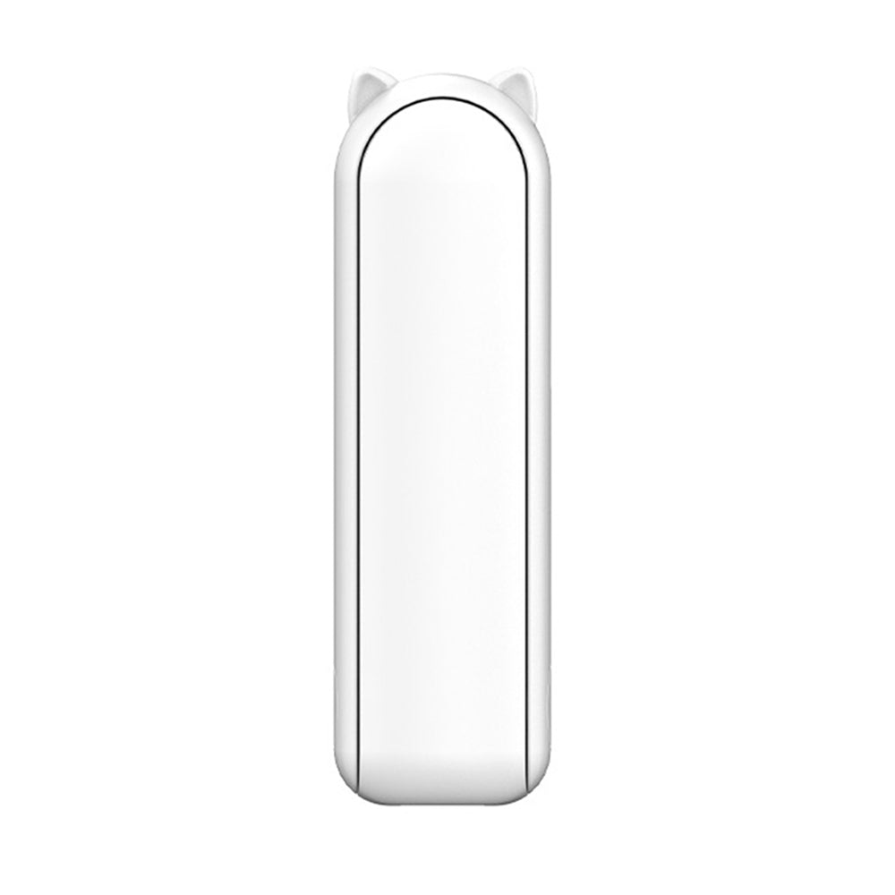 Techsuit Mini Portable Hand Fan (HZ001), 2000mAH, USB Rechargeable, 3 Speeds Adjustable, Alb