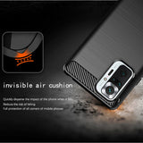 Husa de protectie Techsuit Carbon Silicone compatibil cu Xiaomi Redmi Note 10 Pro / Note 10 Pro Max, Negru