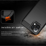 Husa de protectie Techsuit Carbon Silicone compatibil cu Xiaomi Mi 11 Lite 4G / Mi 11 Lite 5G / 11 Lite 5G NE, Negru