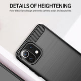 Husa de protectie Techsuit Carbon Silicone compatibil cu Xiaomi Mi 11 Lite 4G / Mi 11 Lite 5G / 11 Lite 5G NE, Negru
