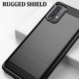 Husa de protectie Techsuit Carbon Silicone compatibil cu Xiaomi Redmi 9T / Redmi 9 Power, Negru