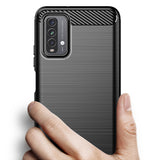 Husa de protectie Techsuit Carbon Silicone compatibil cu Xiaomi Redmi 9T / Redmi 9 Power, Negru