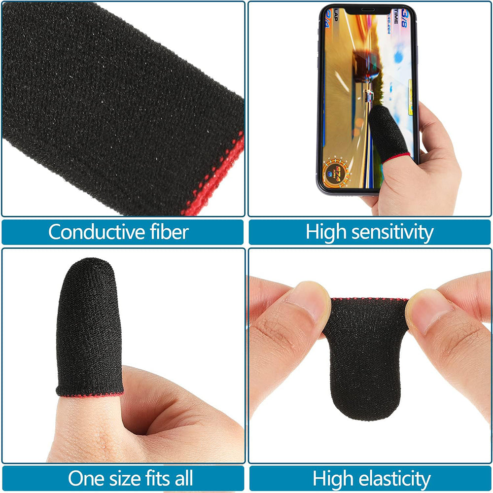 Accesoriu gaming Techsuit Mobile Gaming Finger Sleeve (FS1-04), for Peaceful Elite, King of Glory, Call of Duty, Galben