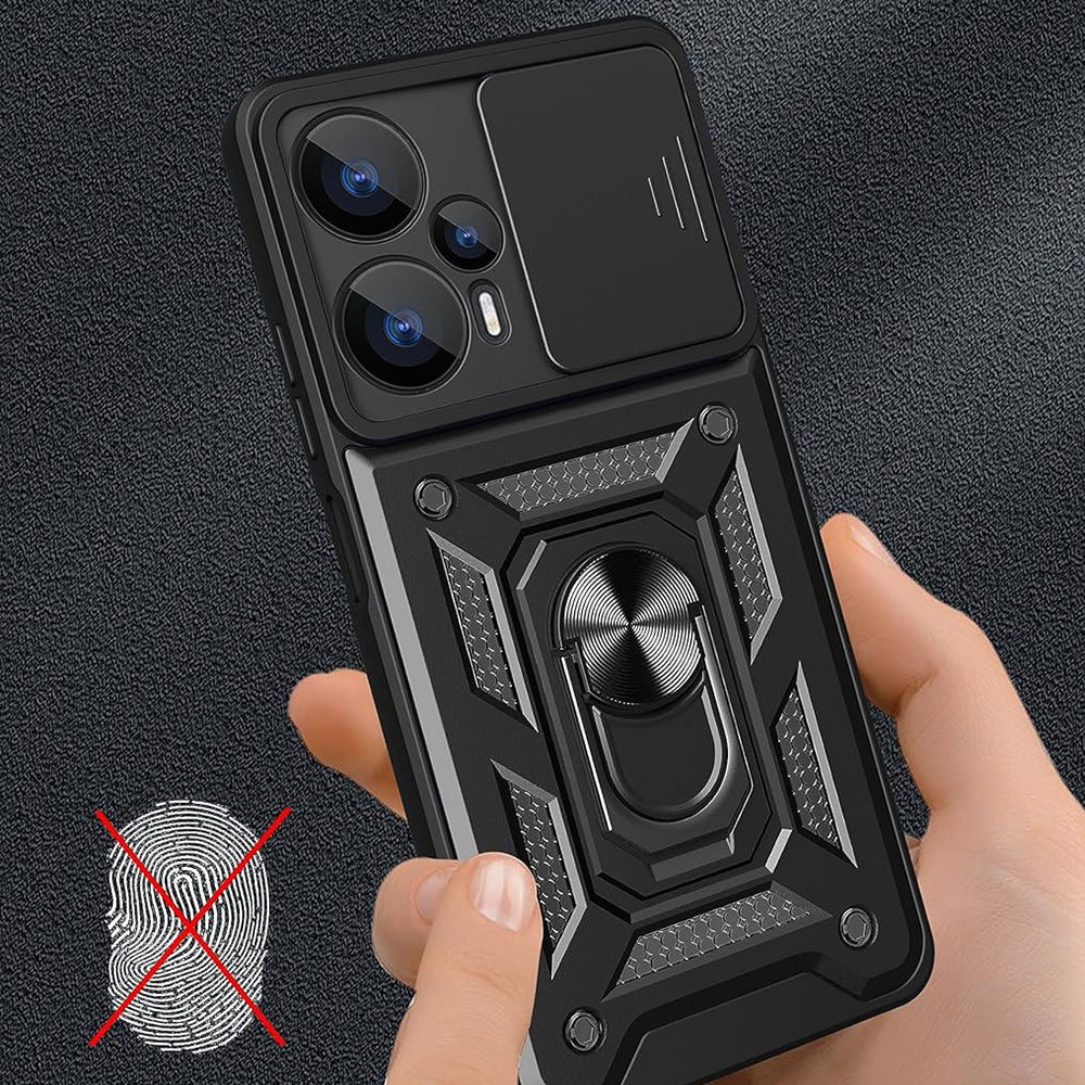 Husa de protectie Techsuit CamShield Series compatibil cu Realme GT 6 / GT 6T, Negru