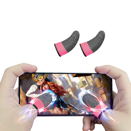 Accesoriu gaming Techsuit Mobile Gaming Finger Sleeve (FS4-04), for Peaceful Elite, King of Glory, Anti-Sweat, Roz