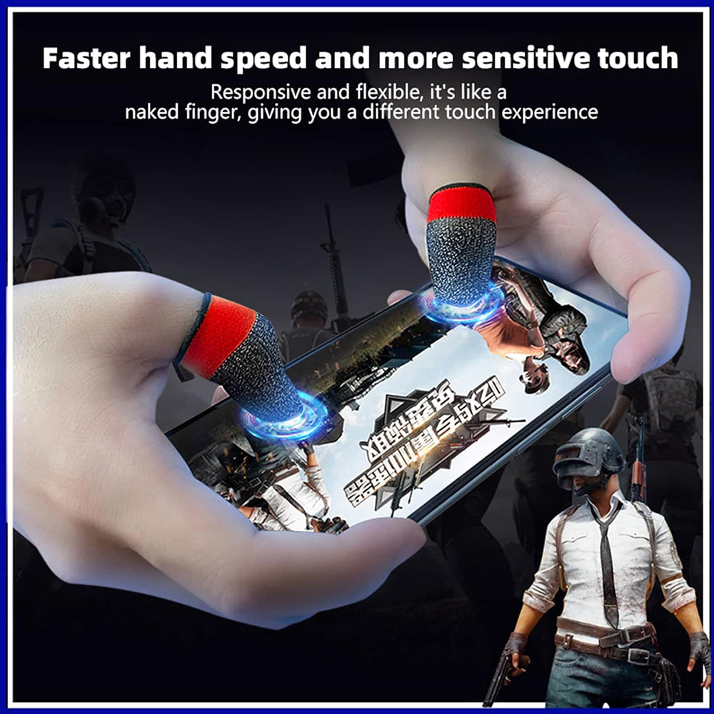 Accesoriu gaming Techsuit Mobile Gaming Finger Sleeve (FS4-04), for Peaceful Elite, King of Glory, Anti-Sweat, Roz