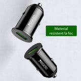 Incarcator Yesido Car (Y38), USB, QC3.0, FCP, AFC, 18W, 3A, Negru