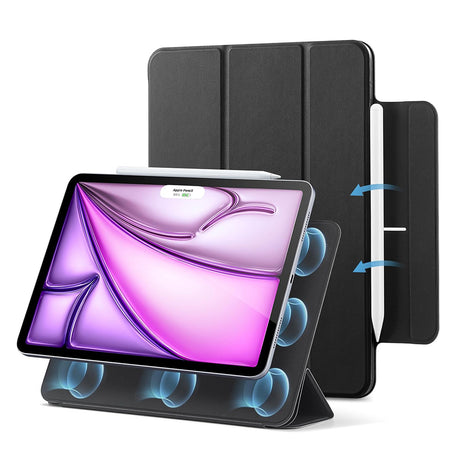 Husa de protectie tableta ESR Rebound Magnetic compatibil cu iPad Pro 12.9 (2020/2021/2022) / Air 13 (2024) / Air 13 (2025) / Air 13 (2026), Negru