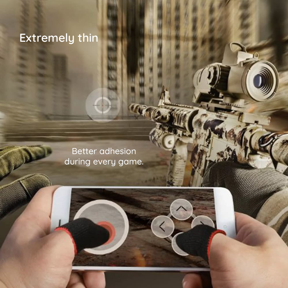 Accesoriu gaming Techsuit Mobile Gaming Finger Sleeve (FS1-04), for Peaceful Elite, King of Glory, Call of Duty, Galben