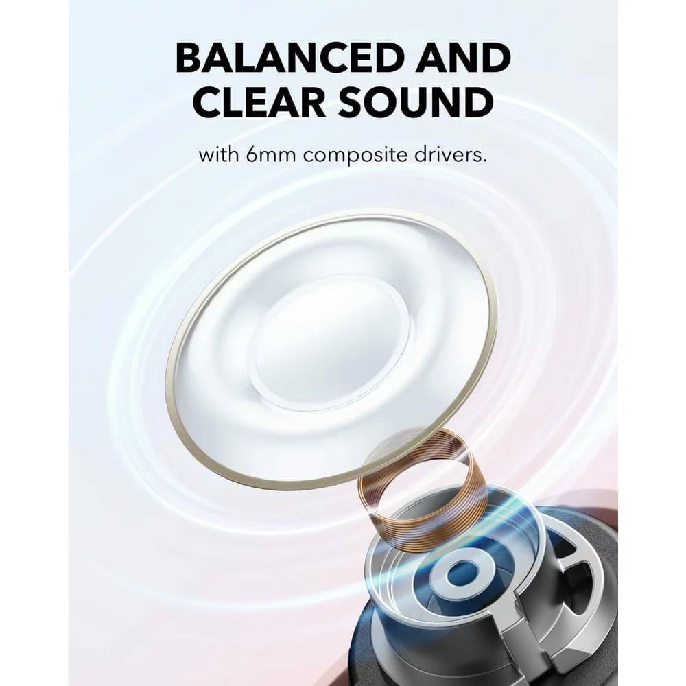 Casti Anker SoundCore A30i (A3958G51), Bluetooth 5.4, Noise Cancelling, IP54, with Microphone, Roz