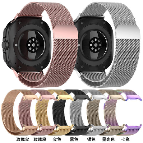 Curea smartwatch Techsuit Watchband (W009) compatibil cu Samsung Galaxy Watch Ultra 47mm / Watch Ultra 2, Roz Auriu