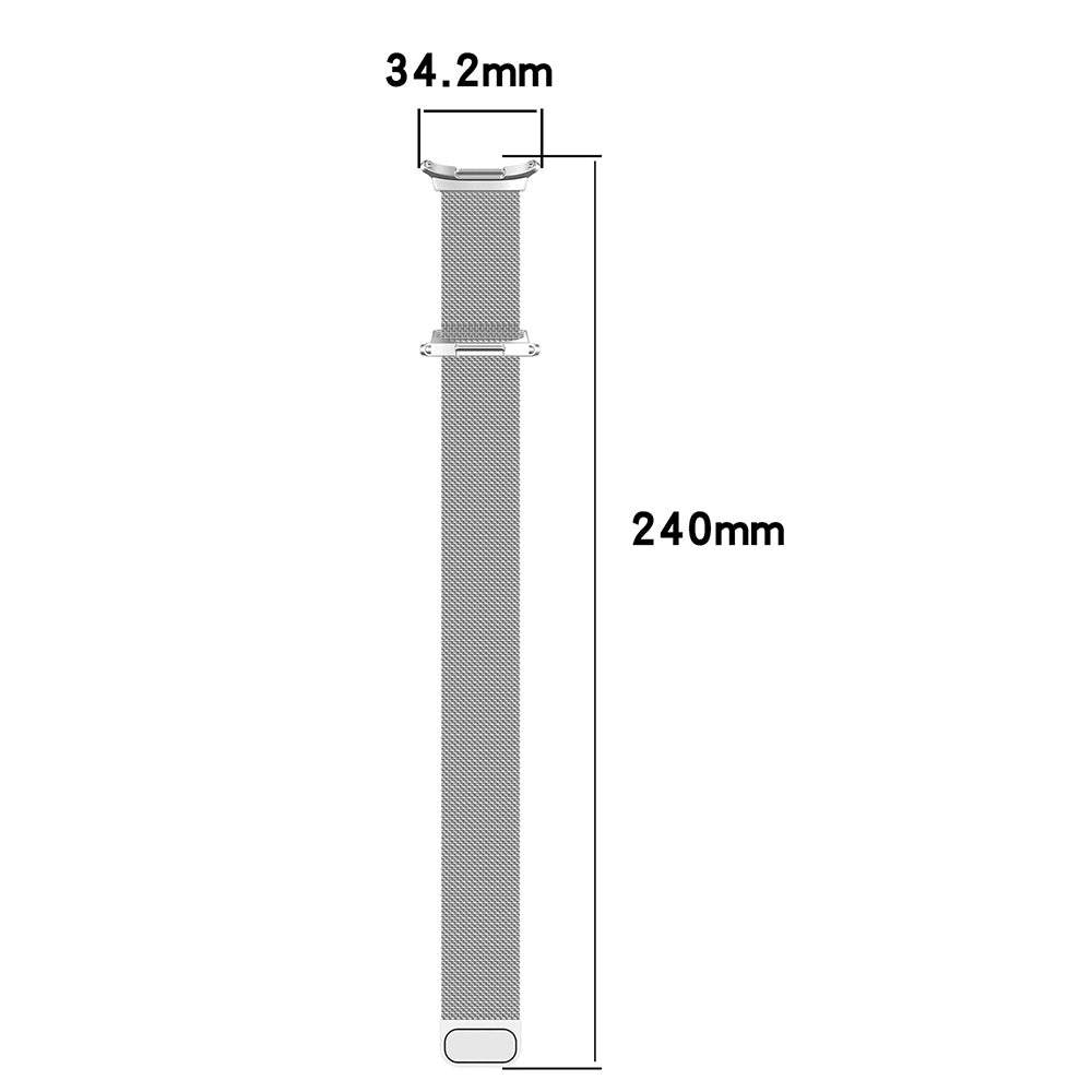 Curea smartwatch Techsuit Watchband (W009) compatibil cu Samsung Galaxy Watch Ultra 47mm / Watch Ultra 2, Titanium Natural