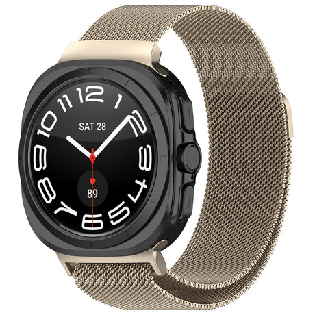 Curea smartwatch Techsuit Watchband (W009) compatibil cu Samsung Galaxy Watch Ultra 47mm / Watch Ultra 2, Titanium Natural