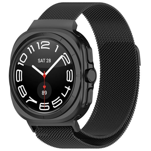 Curea smartwatch Techsuit Watchband (W009) compatibil cu Samsung Galaxy Watch Ultra 47mm / Watch Ultra 2, Negru