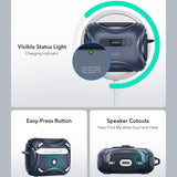 Casti ESR Cyber Magnetic Lock Case HaloLock, Apple AirPods Pro 1 / 2, Albastru