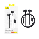 Casti Baseus Wired Earphones Encok CZ18 (A00170100213-Z1), Type-C, 20Hz-20kHz, Moon White