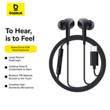 Casti Baseus Wired Earphones Encok CZ18 (A00170100213-Z1), Type-C, 20Hz-20kHz, Moon White