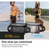 Spigen Waterproof Pouch A620 (AMP04532), Universal Waist Bag for Accessories, Negru