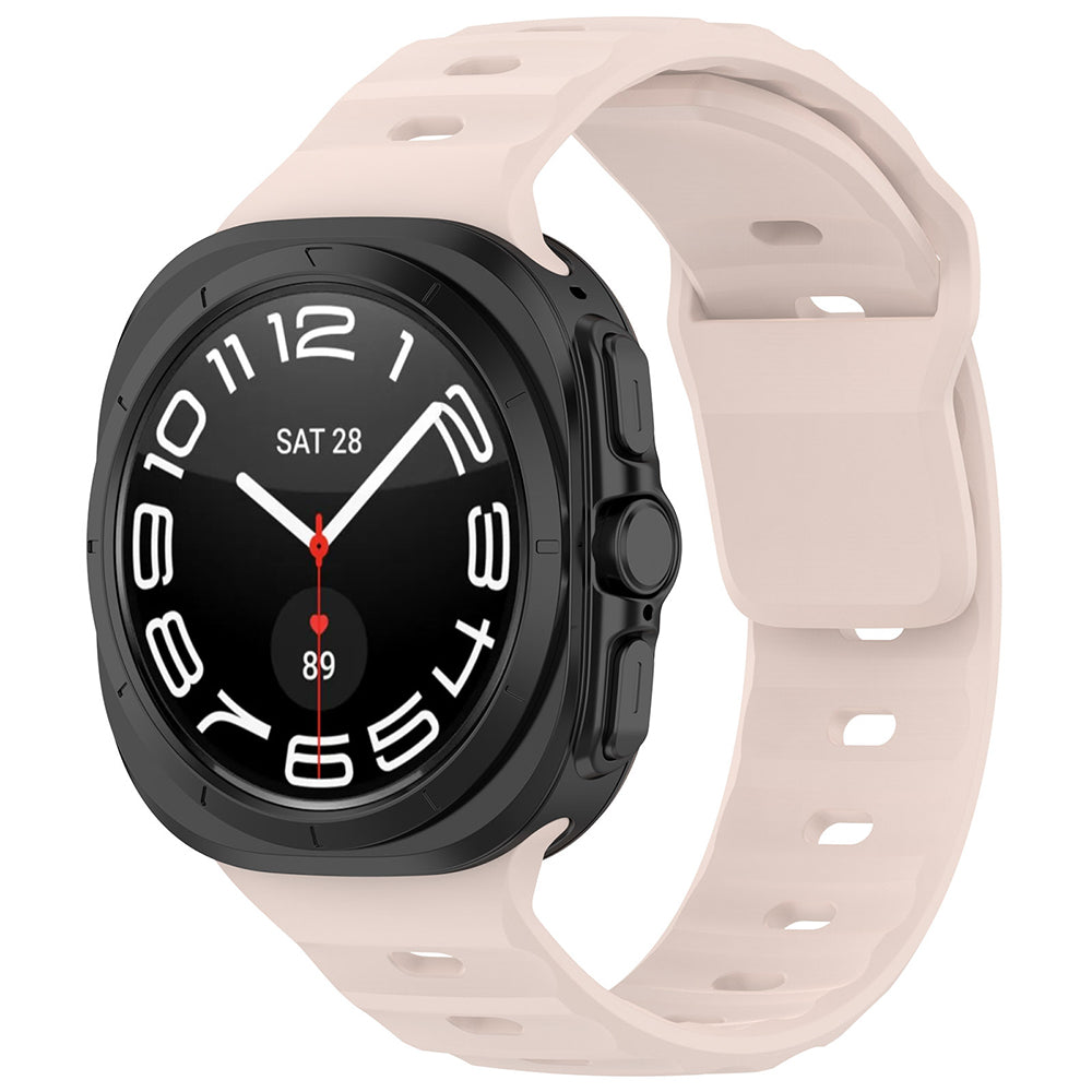 Curea smartwatch Techsuit Watchband (W055) compatibil cu Samsung Galaxy Watch Ultra 47mm / Watch Ultra 2, Roz Deschis
