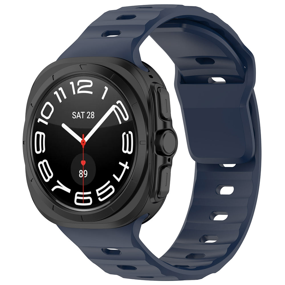 Curea smartwatch Techsuit Watchband (W055) compatibil cu Samsung Galaxy Watch Ultra 47mm / Watch Ultra 2, Bleumarin