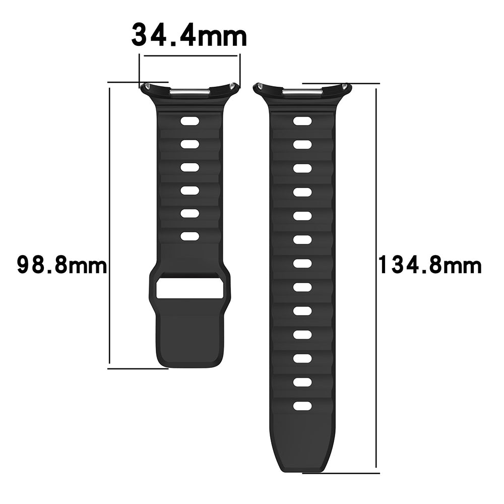 Curea smartwatch Techsuit Watchband (W055) compatibil cu Samsung Galaxy Watch Ultra 47mm / Watch Ultra 2, Bleumarin