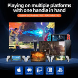 Accesoriu gaming Techsuit Wireless Controller (BSP-D9), Gamepad for Tablet, Phones, Nintendo Switch/PS3/PS4, Bluetooth V5.2, 400mAh, Negru