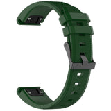 Curea smartwatch Techsuit Watchband QuickFit compatibil cu Garmin Fenix 6X / Fenix 7X Pro / Fenix 9, Verde inchis