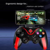 Accesoriu gaming Techsuit Wireless Controller (V13), Bluetooth V4.0, 2.4G, 400mAh, Universal, Rosu