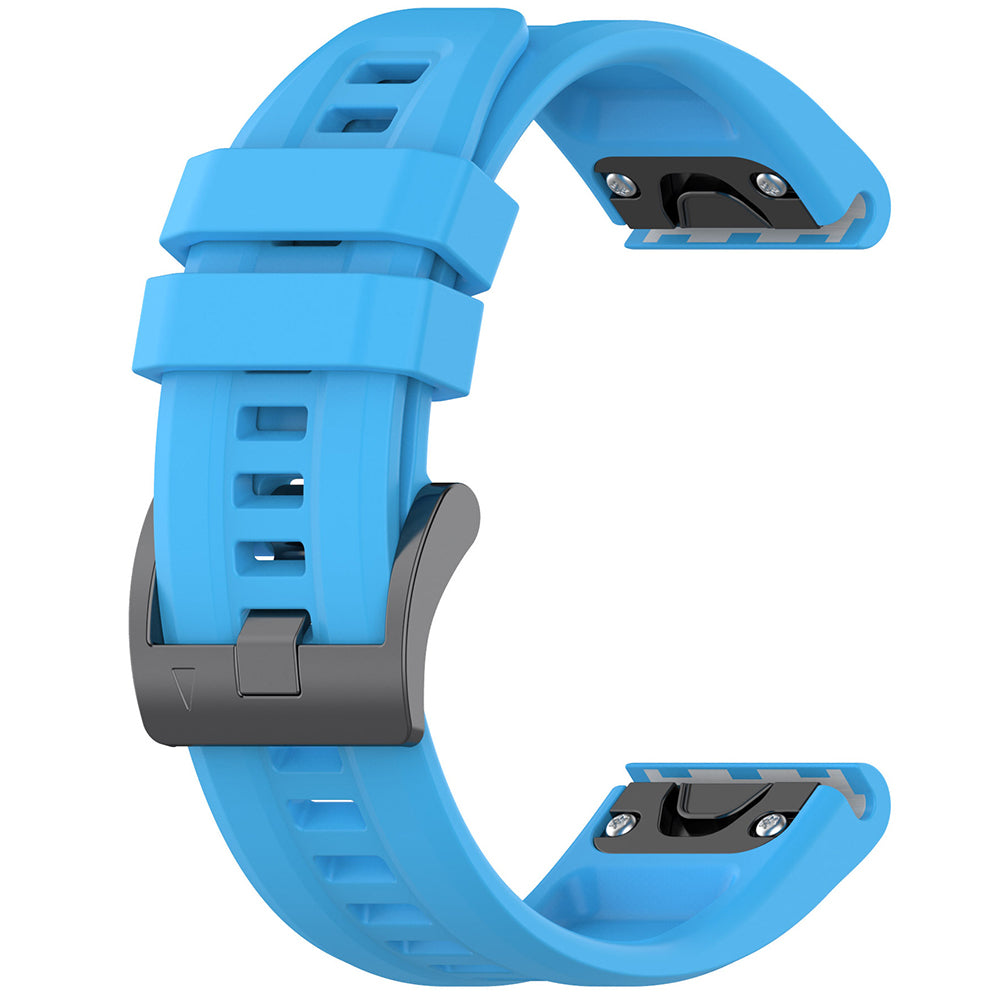 Curea smartwatch Techsuit Watchband QuickFit 22mm (W060) compatibil cu Garmin Fenix 5/5 Plus 6/6 Pro/7/Forerunner 945/955/970/Approach S60/S62, Albastru