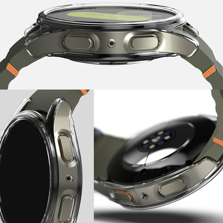 Folie de protectie smartwatch Ringke Slim + Screen Protector compatibil cu Samsung Galaxy Watch7 44mm, Transparent