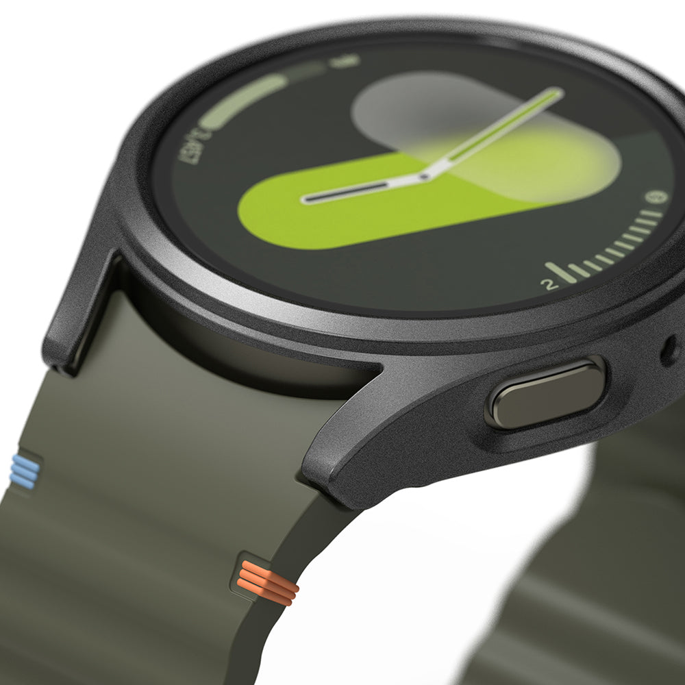 Folie de protectie smartwatch Ringke Slim + Screen Protector compatibil cu Samsung Galaxy Watch7 44mm, Titanium Black