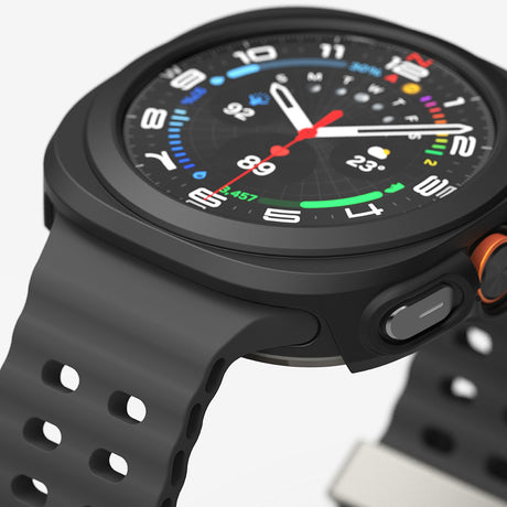 Folie de protectie smartwatch Ringke Slim + Screen Protector compatibil cu Samsung Galaxy Watch Ultra 47mm, Negru Mat